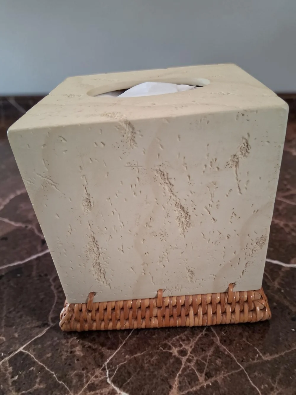 Travertine square tissue box cover High Quality Home Decor Accents Decoration